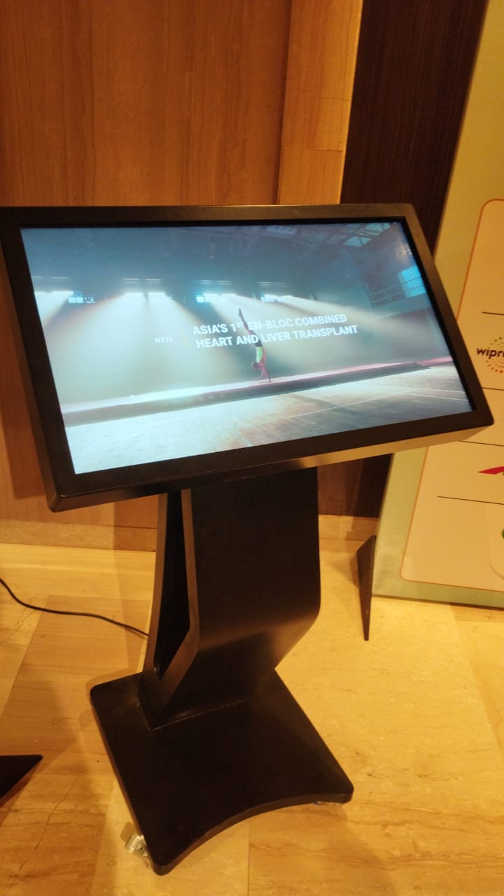 Interactive touch-screen digital kiosk installed for Wipro corporate office — Vertex Edges